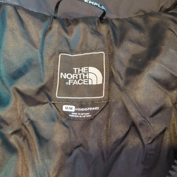 The North Face Miss Metro Parka Coat Womens Medium Black Goose Down Long Winter - Picture 8 of 10